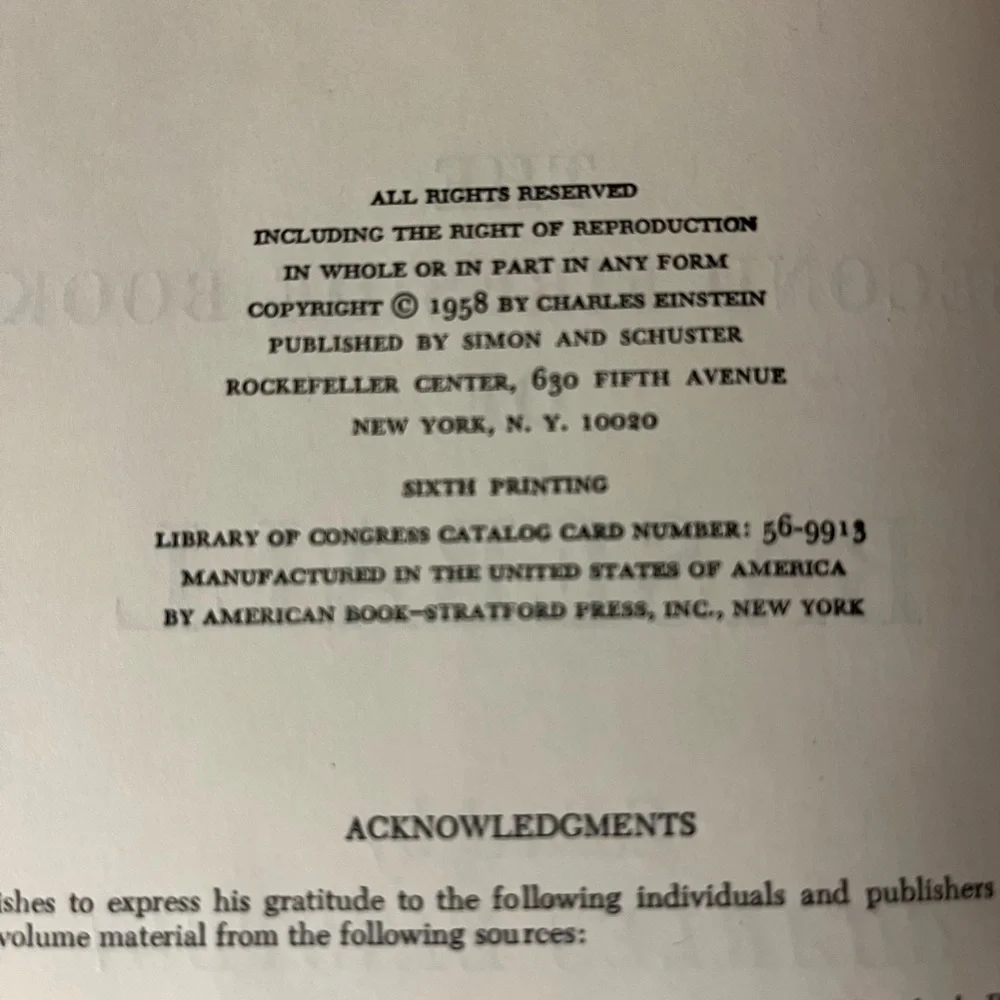 Vintage 1958 The Second Fireside Book of Baseball Edited By Charles Einstein - Picture 6 of 10